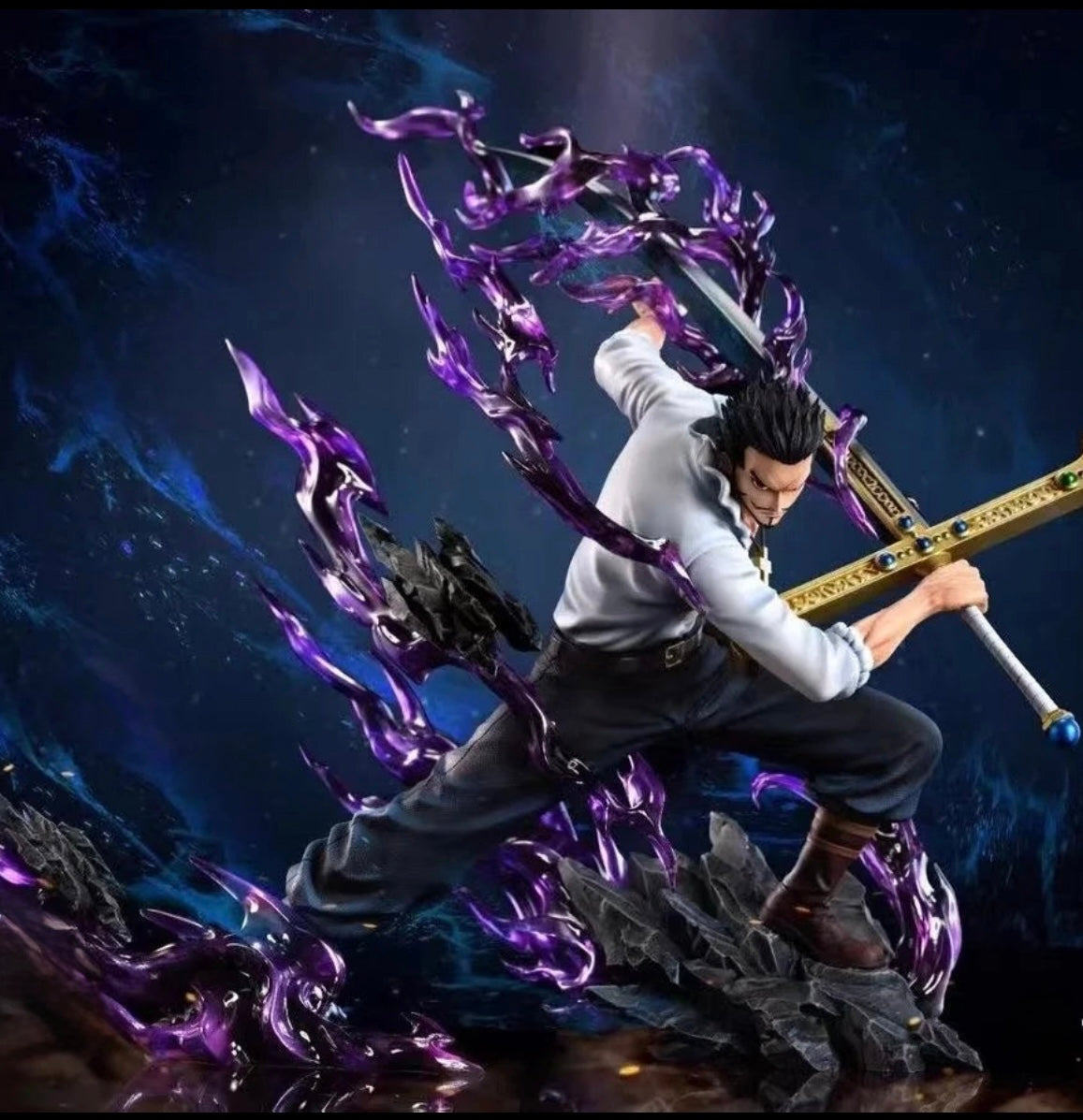One Piece Dracule Mihawk Anime Figure PVC