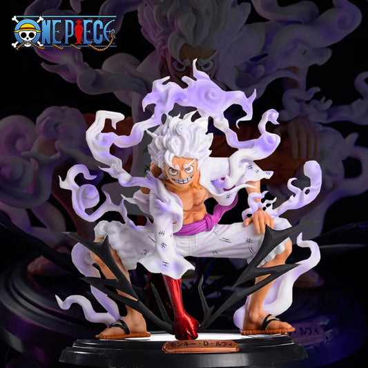 One Piece Nika Luffy Gear 5 Sun God Anime Figure PVC