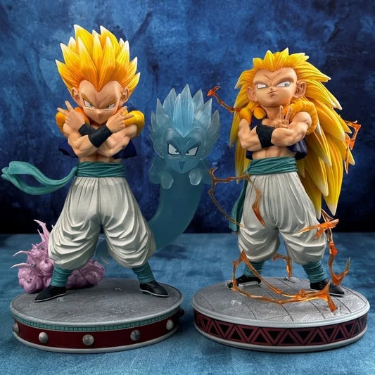 Dragon Ball Z Gotenks Ssj &  Super Saiyan Gotenks 3 Anime Figures PVC