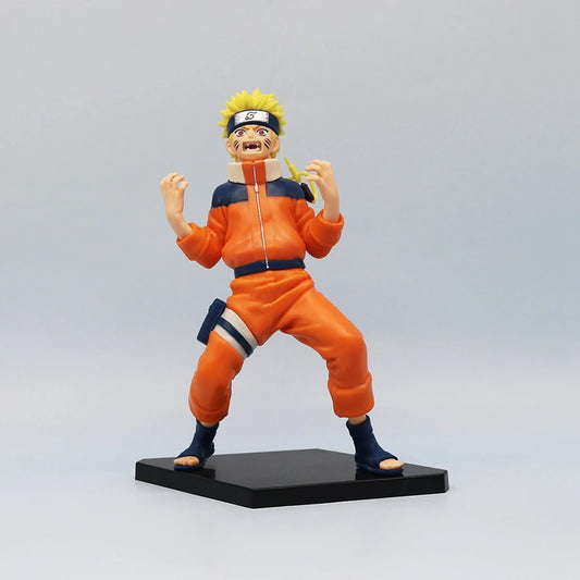 Nine-Tailed Fox Naruto & Curse Seal Uchiha Sasuke Anime Figure PVC