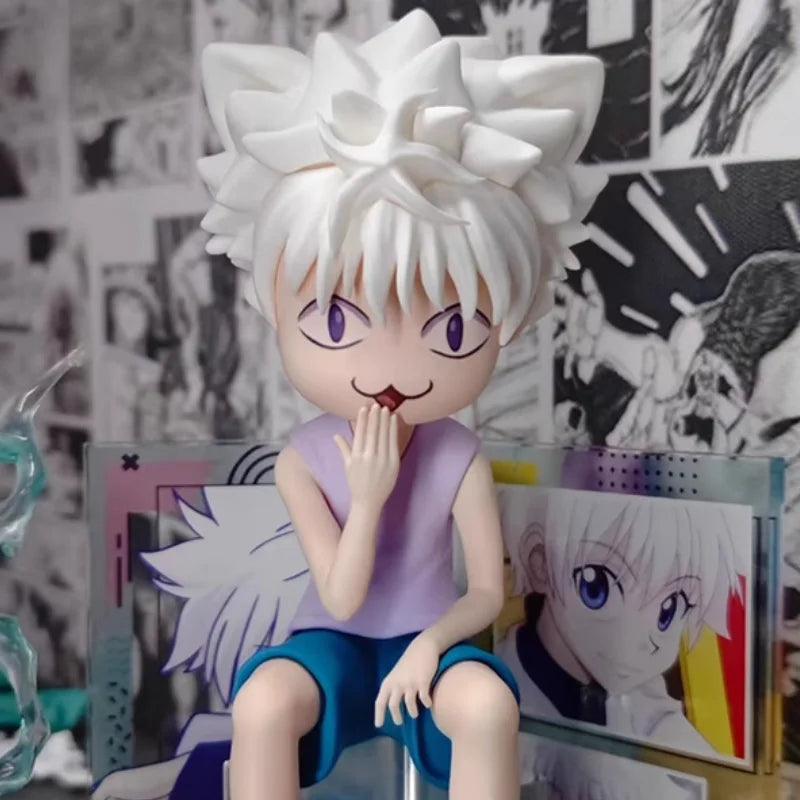 Hunter x Hunter Killua Zoldyck Cute Baby Face Sitting Anime Figure PVC