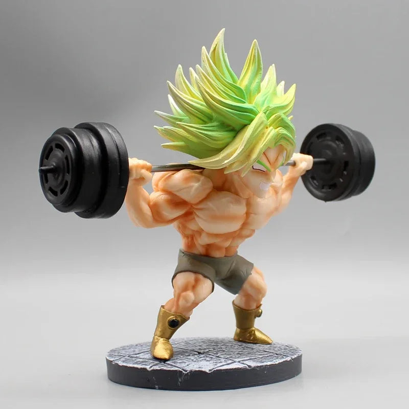 Dragon Ball Broly Fitness Muscle Anime Figure PVC