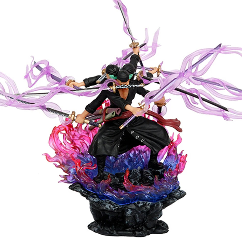 One Piece Roronoa Zoro Ashura Mode Anime Figure PVC