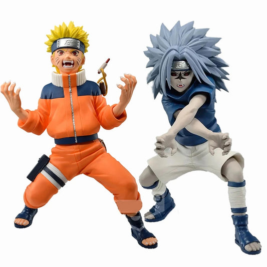 Nine-Tailed Fox Naruto & Curse Seal Uchiha Sasuke Anime Figure PVC