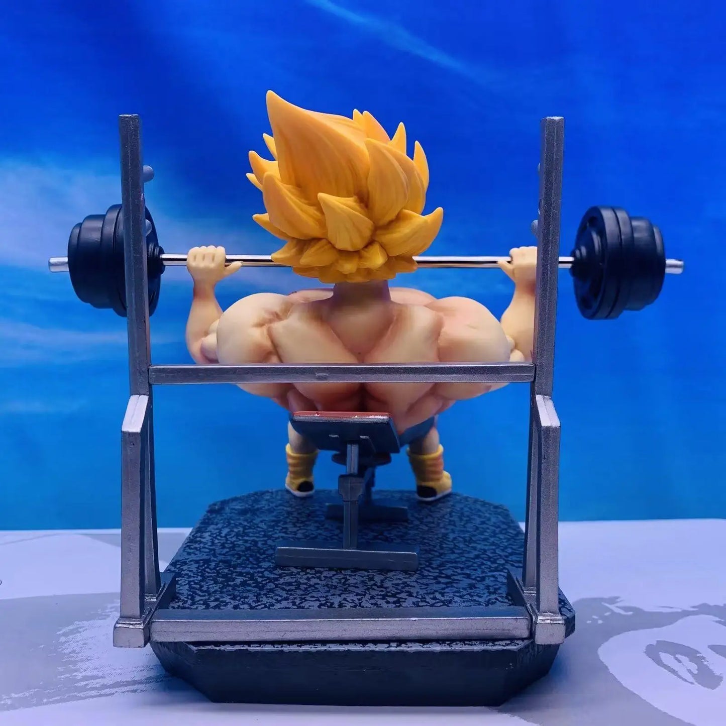 Dragon Ball Goku Fitness Barbell Anime Figure PVC