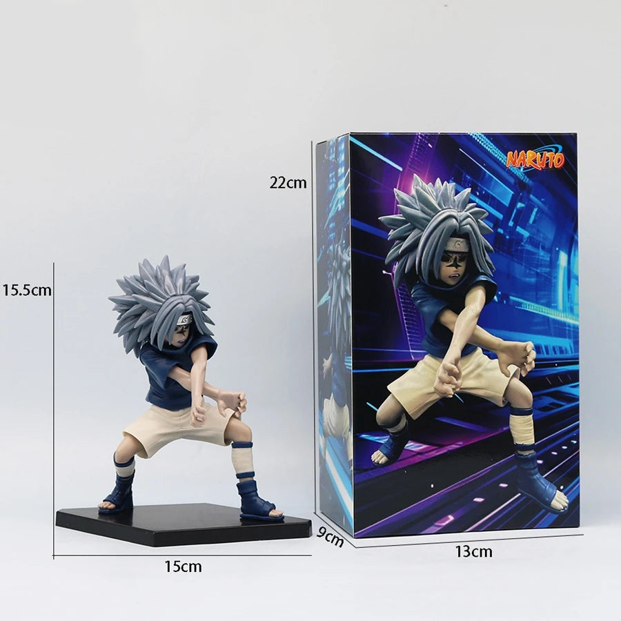 Nine-Tailed Fox Naruto & Curse Seal Uchiha Sasuke Anime Figure PVC