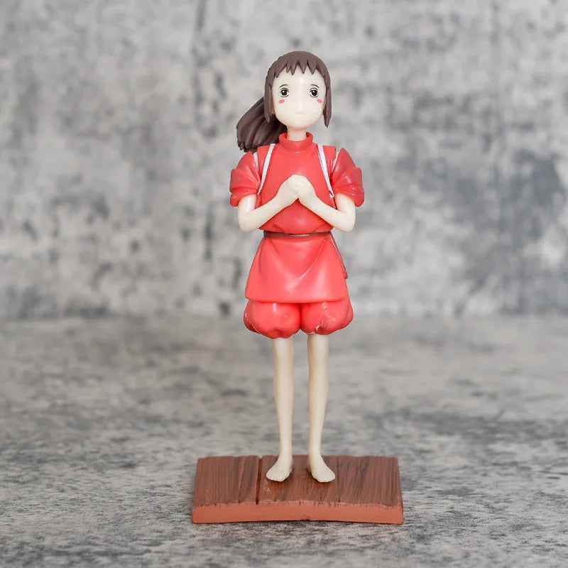 Spirited Away Chihiro & No Face Man Anime Figure PVC