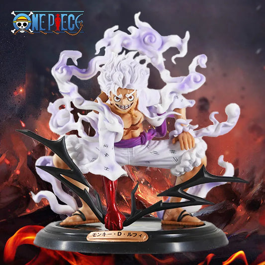 One Piece Nika Luffy Gear 5 Sun God Anime Figure PVC