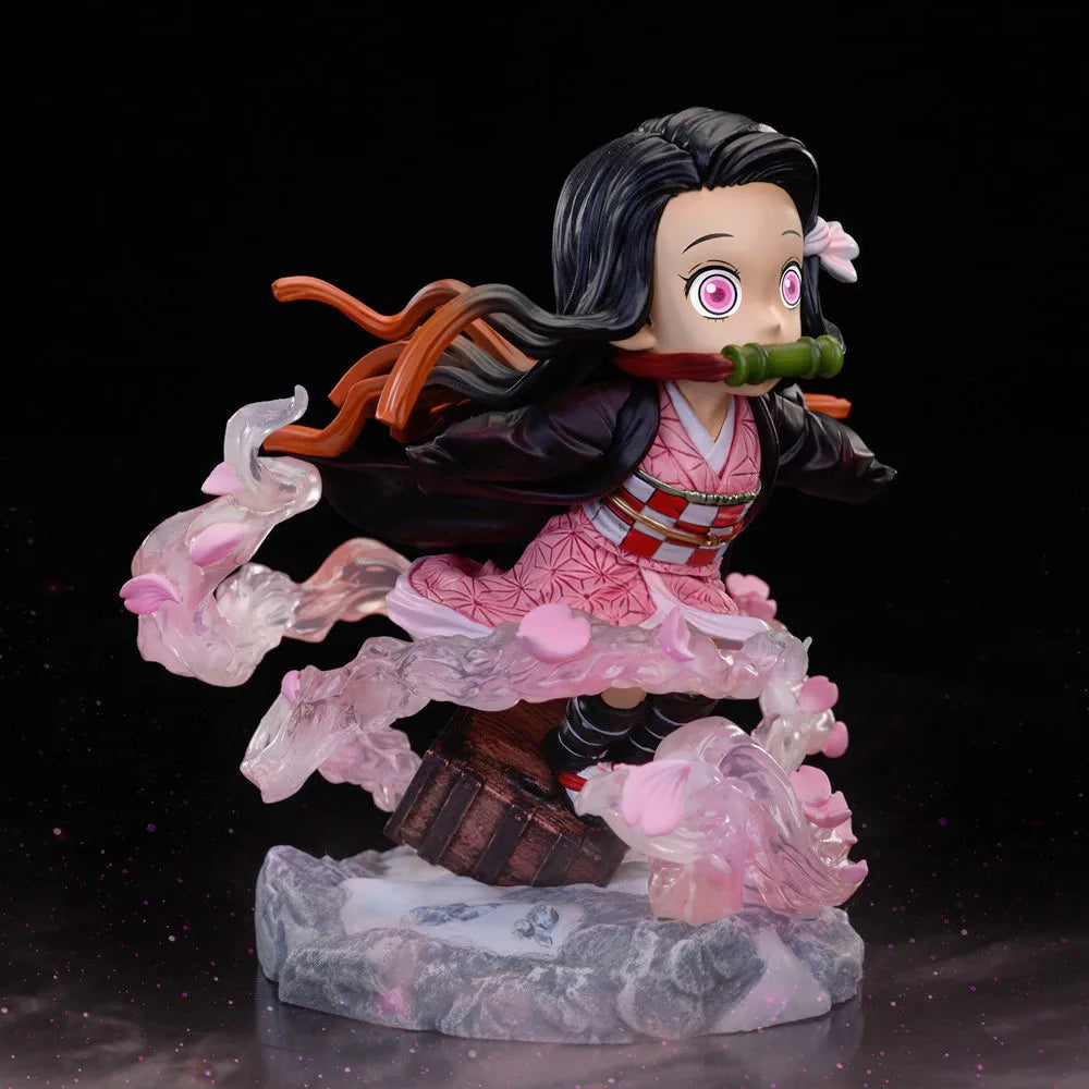 Demon Slayer Kamado Nezuko and Kyojuro Rengoku Anime Figure PVC