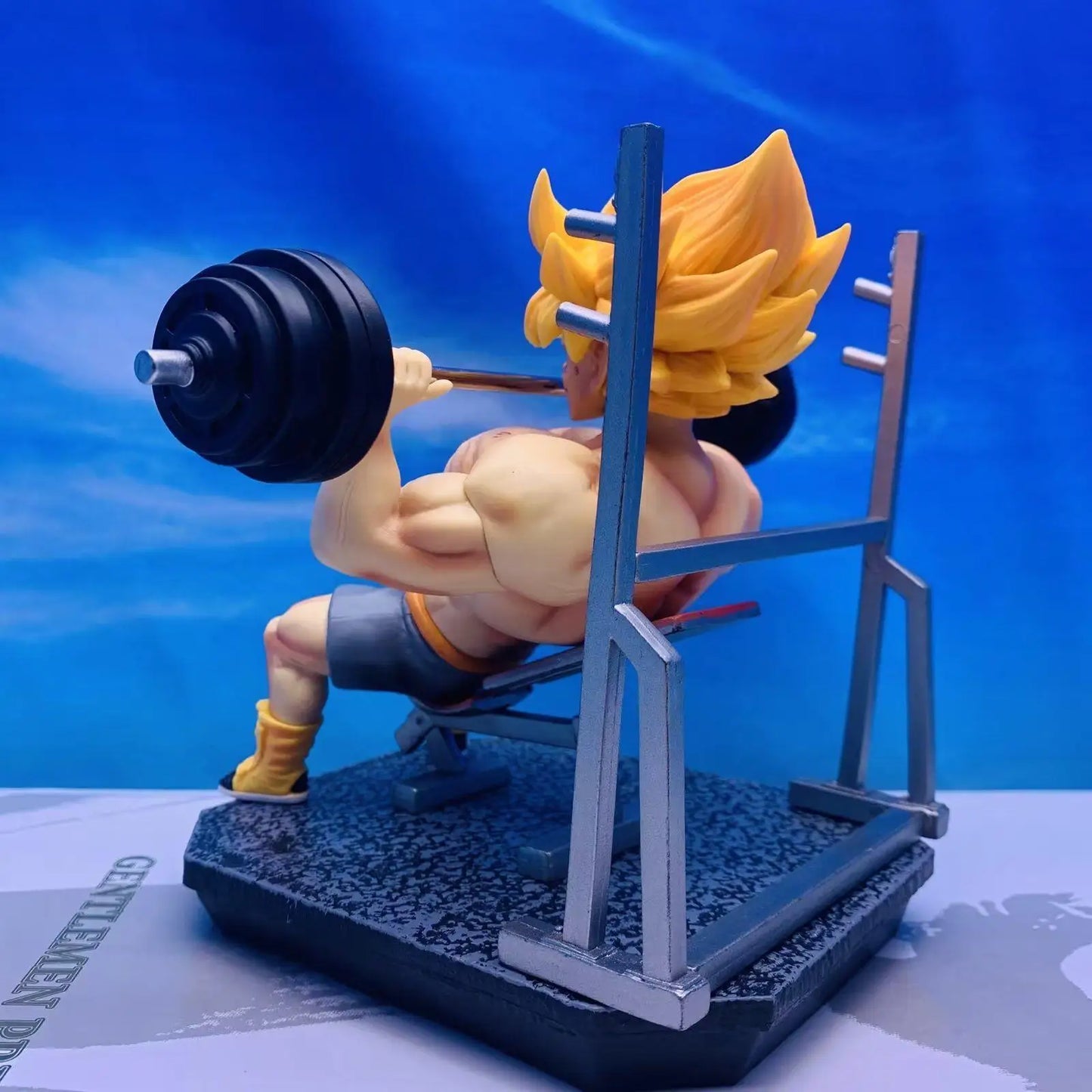 Dragon Ball Goku Fitness Barbell Anime Figure PVC