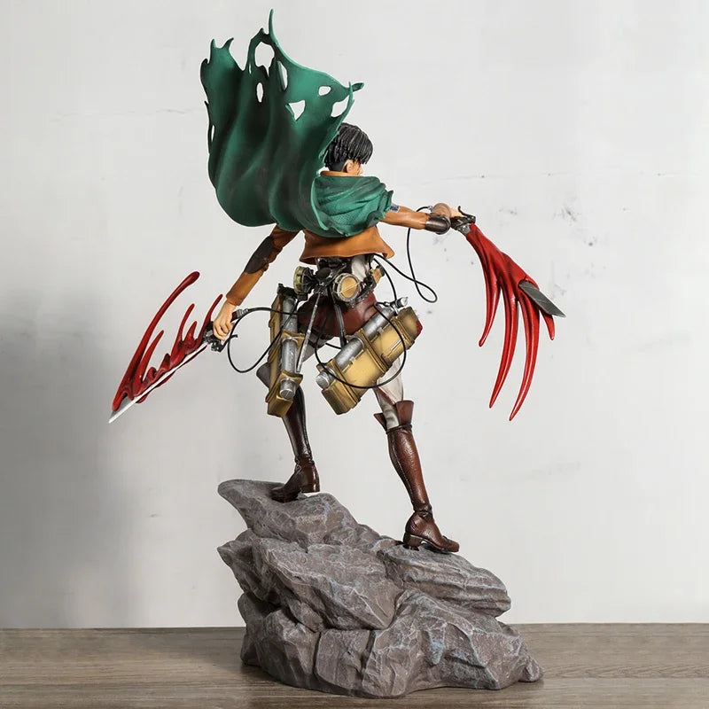 Attack on Titan Levi and Mikasa Ackerman Anime Figure PVC
