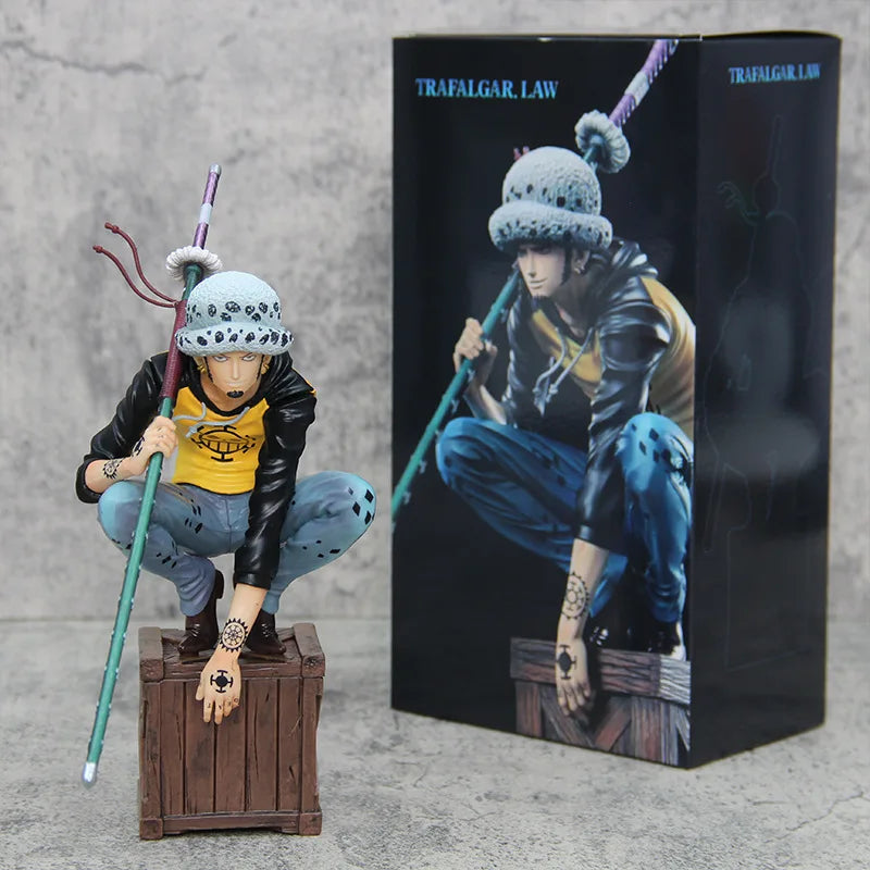 One Piece Shichibukai Trafalgar D Water Law Anime Figure PVC
