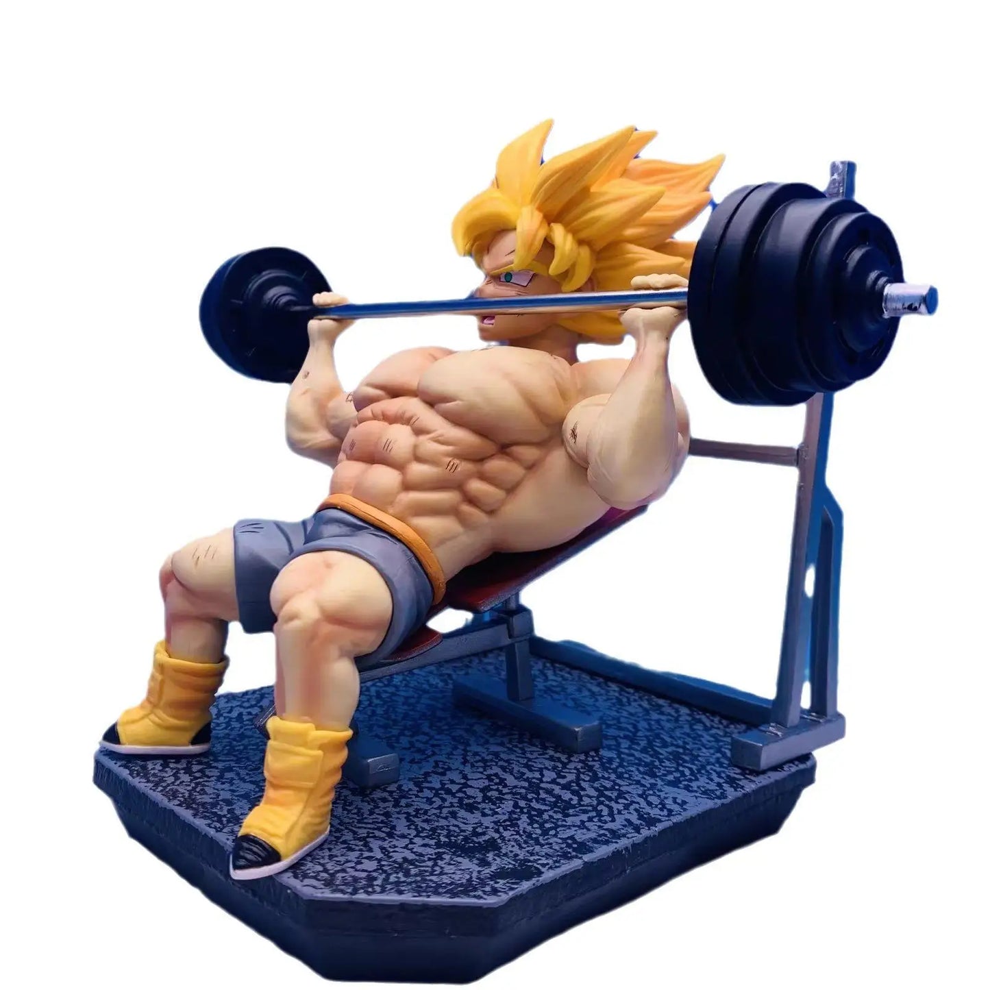 Dragon Ball Goku Fitness Barbell Anime Figure PVC