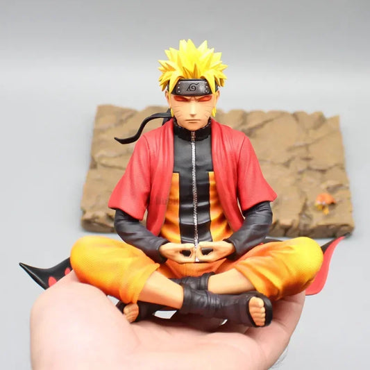 Uzumaki Naruto Anime sit In Meditation Posture Anime Fiugure PVC