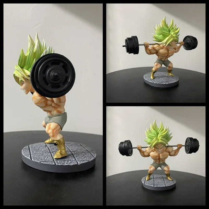Dragon Ball Broly Fitness Muscle Anime Figure PVC