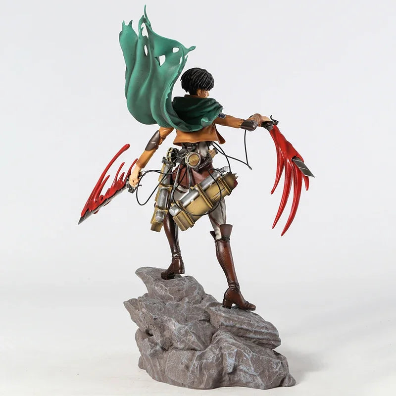Attack on Titan Levi and Mikasa Ackerman Anime Figure PVC
