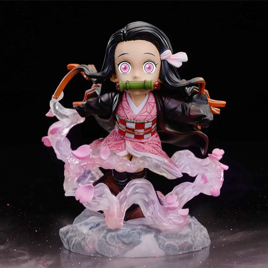 Demon Slayer Kamado Nezuko and Kyojuro Rengoku Anime Figure PVC