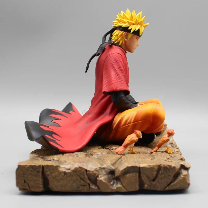 Uzumaki Naruto Anime sit In Meditation Posture Anime Fiugure PVC