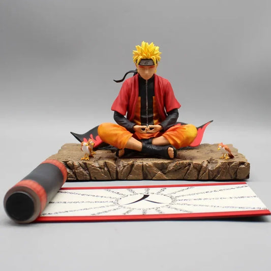 Uzumaki Naruto Anime sit In Meditation Posture Anime Fiugure PVC