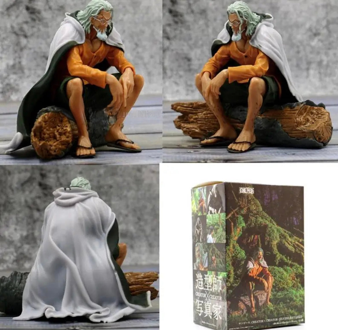 One Piece Silvers Rayleigh Anime Figure PVC