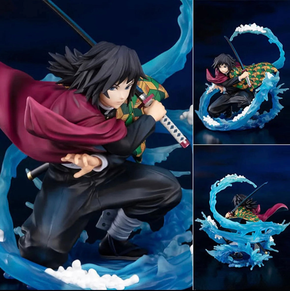 Demon Slayer Water Hashira Giyu Tomioka Anime Figure PVC
