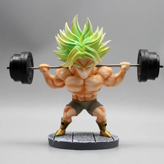 Dragon Ball Broly Fitness Muscle Anime Figure PVC