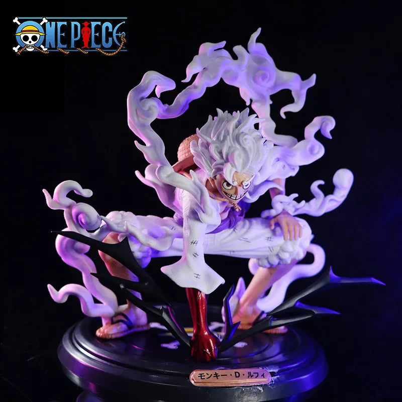 One Piece Nika Luffy Gear 5 Sun God Anime Figure PVC