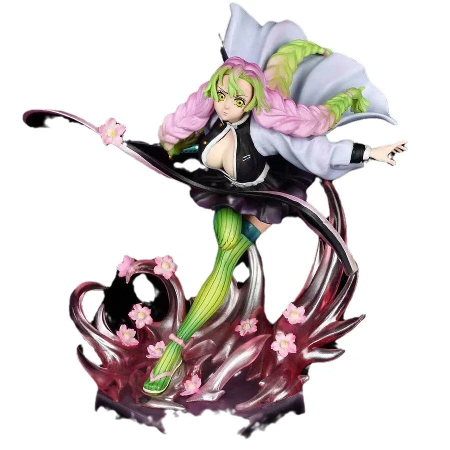 Demon Slayer Kanroji Mitsuri Anime Girl Figure PVC