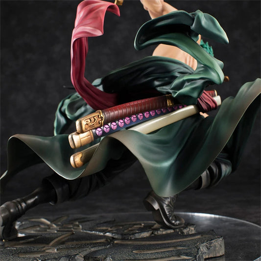One Piece Roronoa Zoro Three-blade Anime Figure PVC