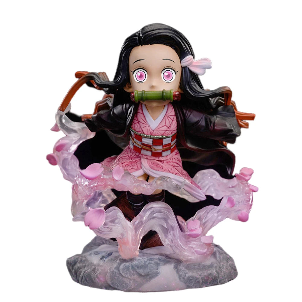 Demon Slayer Kamado Nezuko and Kyojuro Rengoku Anime Figure PVC