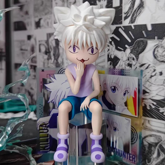 Hunter x Hunter Killua Zoldyck Cute Baby Face Sitting Anime Figure PVC