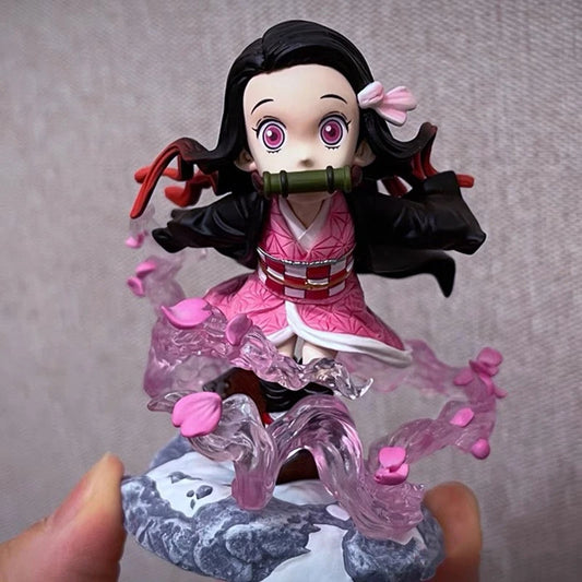 Demon Slayer Kamado Nezuko and Kyojuro Rengoku Anime Figure PVC