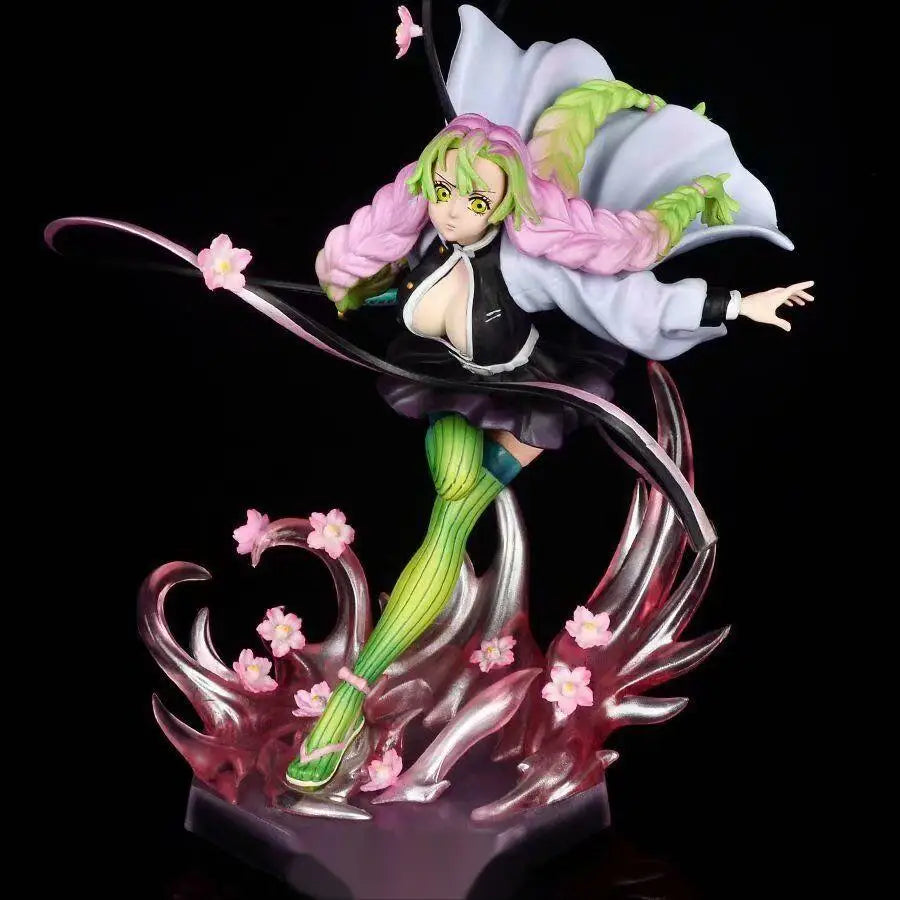 Demon Slayer Kanroji Mitsuri Anime Girl Figure PVC