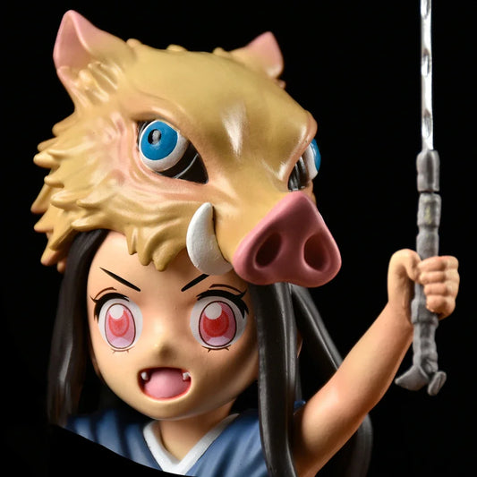 Demon Slayer Pig's Head Kamado Nezuko Anime Figure PVC