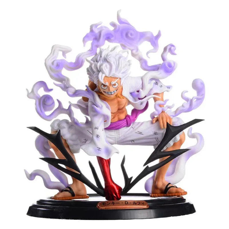 One Piece Nika Luffy Gear 5 Sun God Anime Figure PVC