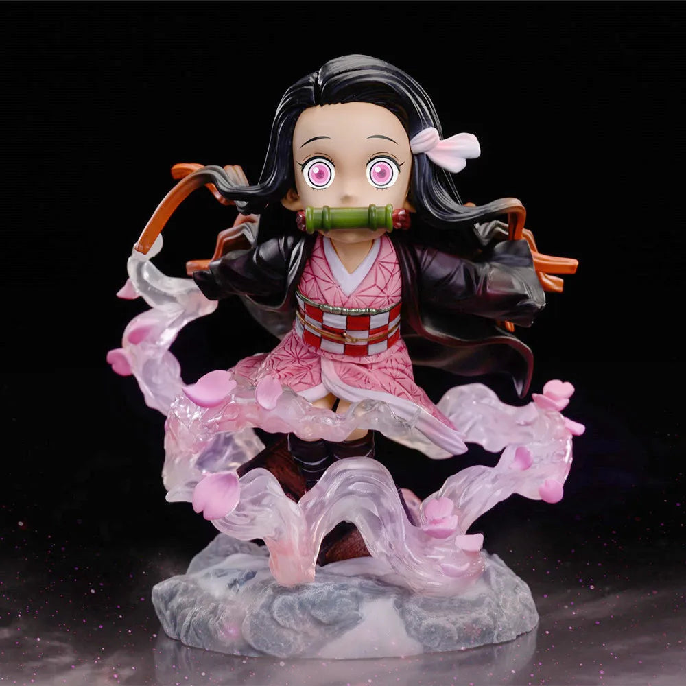 Demon Slayer Kamado Nezuko and Kyojuro Rengoku Anime Figure PVC