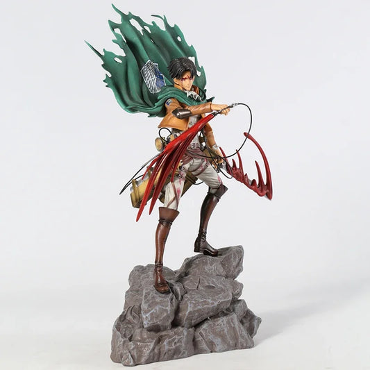 Attack on Titan Levi and Mikasa Ackerman Anime Figure PVC